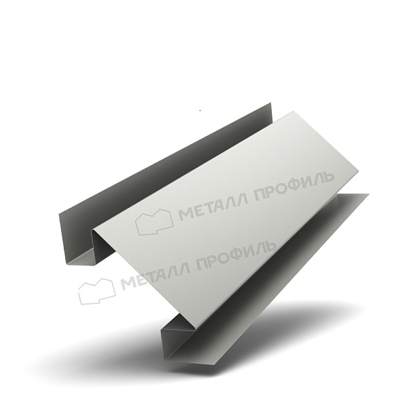 Планка угла внутреннего сложного 75х3000 (ПЭ-01-9002-0.5) ― приобрести в Компании Металл Профиль недорого.